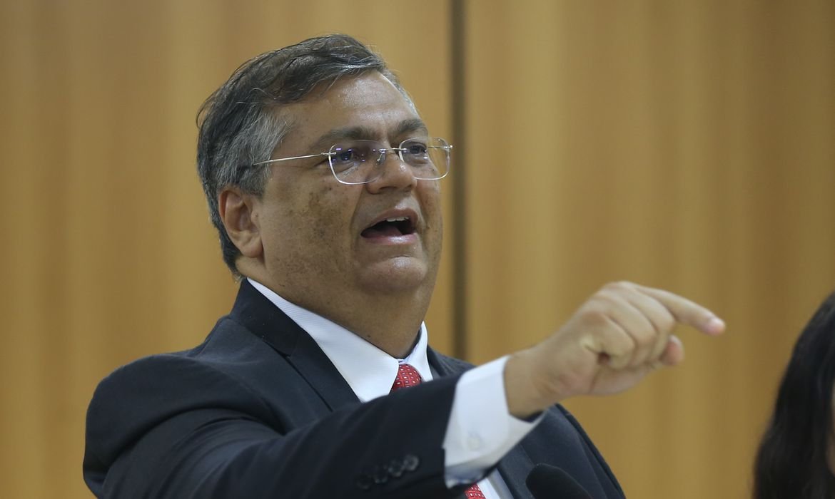 Entrevista coletiva do ministro da justiça, Flavio Dino.