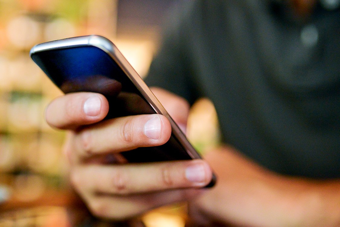 Typing on Smart phone