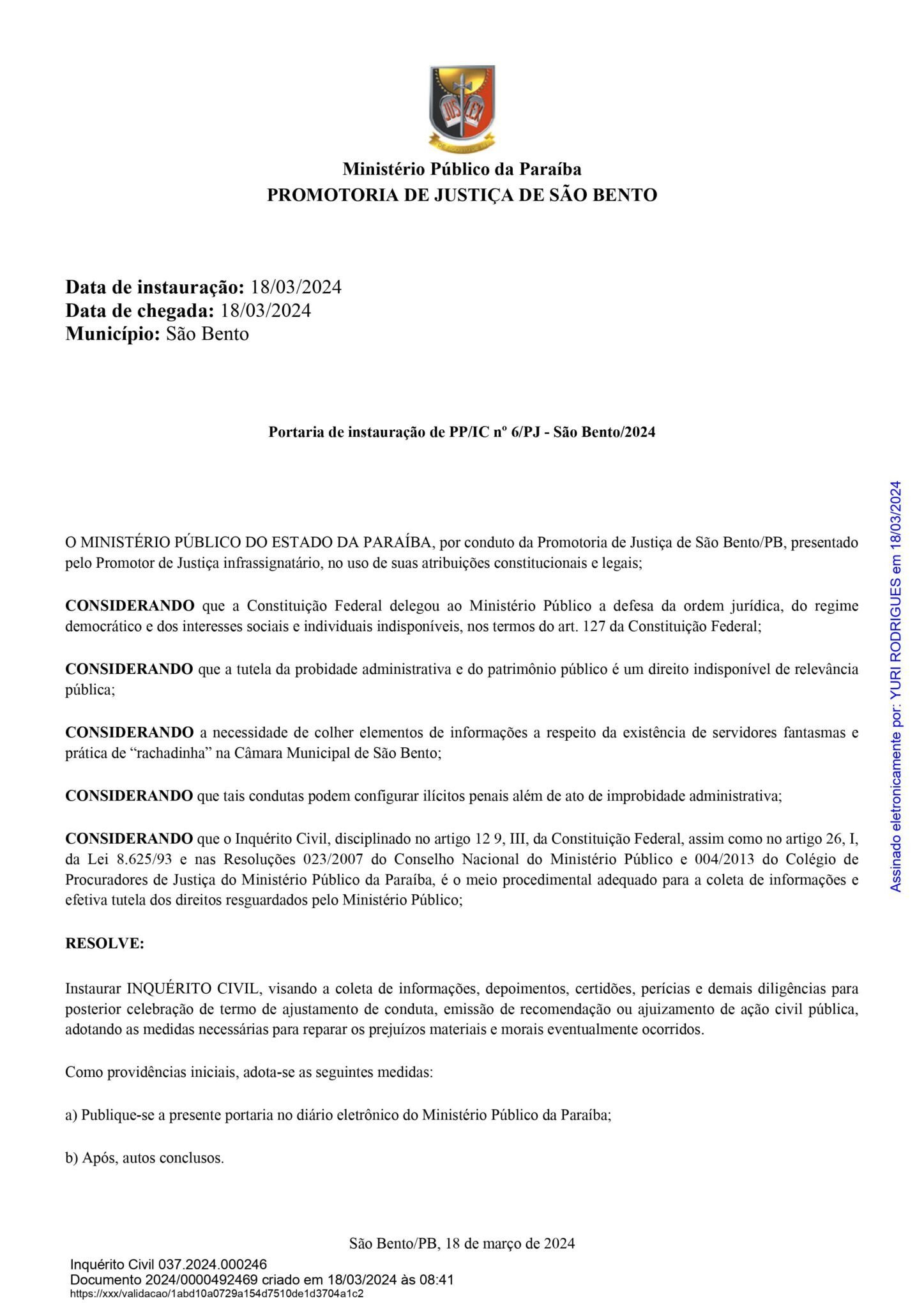 037.2024.000246-Portaria-de-instauracao-de-PP_IC-no-6_PJ-Sao-Bento_2024-Portaria-de-instauracao-de-PP_IC-2024-0000492469-imagens-1-1447x2048-1
