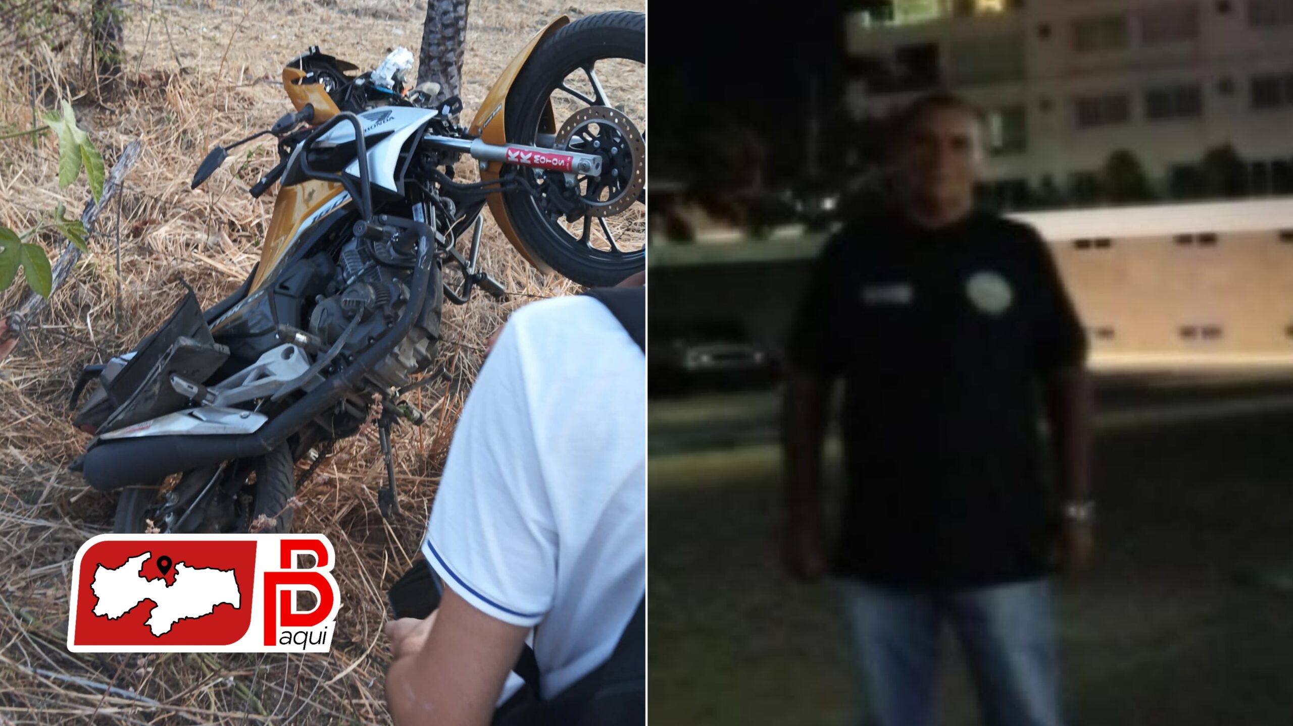 Vigilante perde o controle de moto, bate cabeça contra cerca, na PB-391 em Sousa