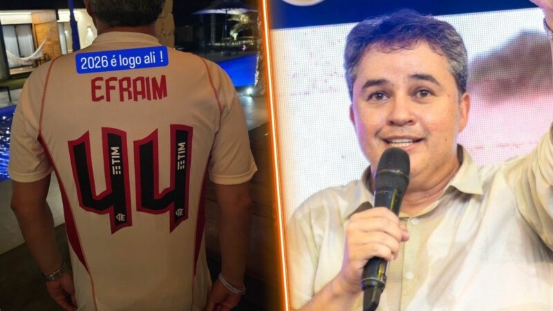 Efraim comemora título do Flamengo e indica candidatura ao governo em 2026