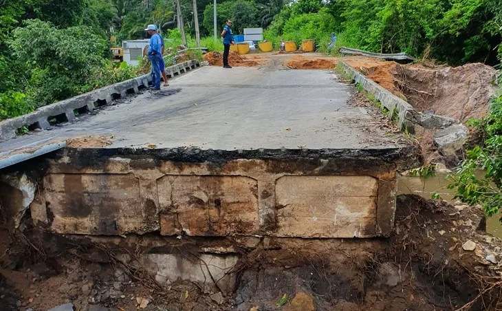 DER-PB garante início da demolição da ponte em Caaporã e justifica pausa na obra