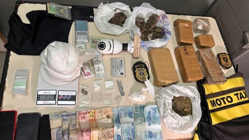 Dois homens são presos em flagrante por tráfico de drogas em Lagoa Seca