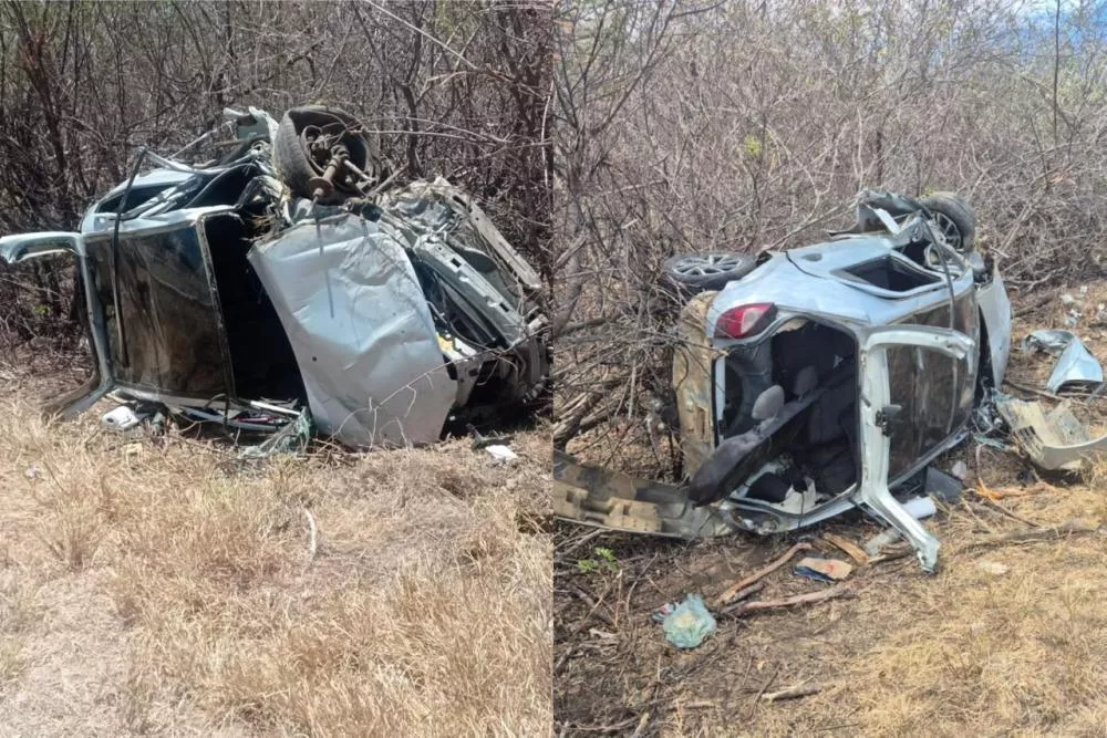Ônibus escolar com estudantes do Enem se envolve em acidente na manhã deste domingo (16), na Paraíba