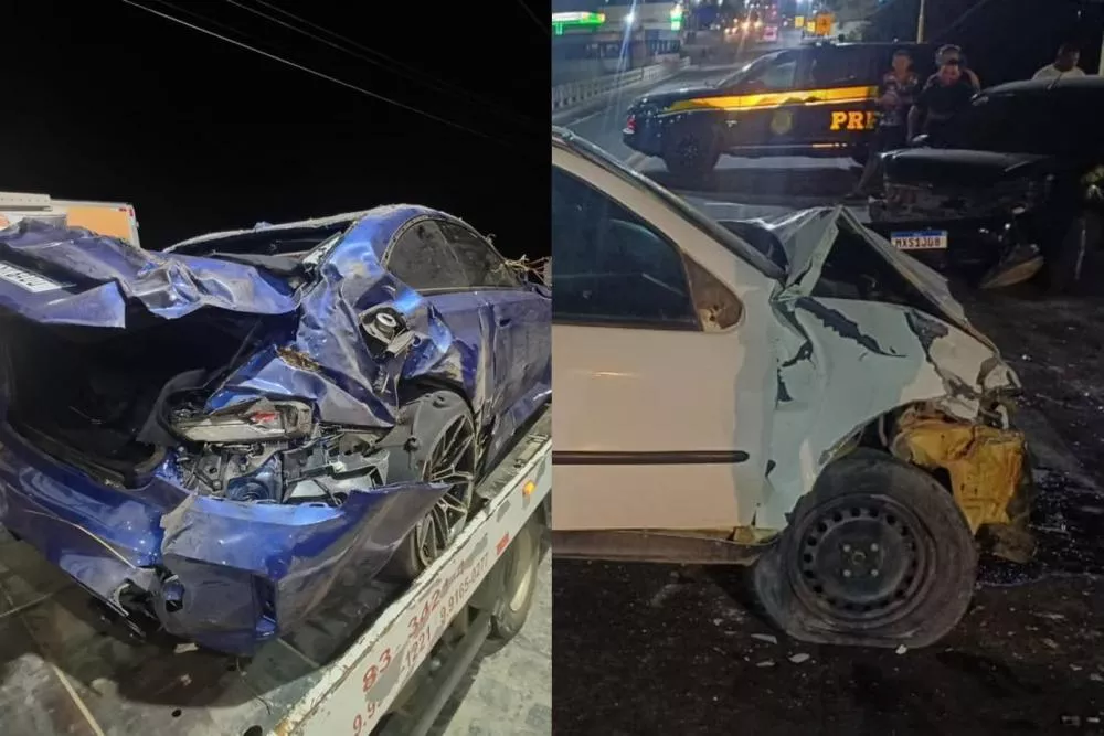 PRF registra dois sinistros de trânsito na noite de Natal em Patos e Santa Luzia; Imagens