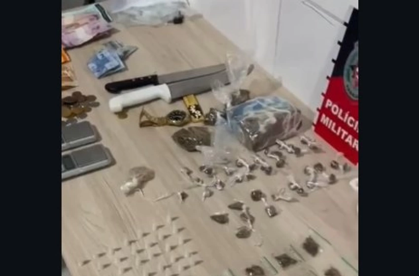 Polícia Militar apreende menor infrator por tráfico de drogas na Vila Nova II, em Cajazeiras