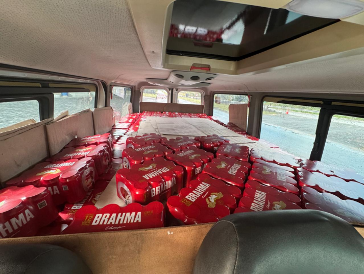 Operação intercepta carga irregular de mais de 300 caixas de cerveja na BR-101, em Mamanguape