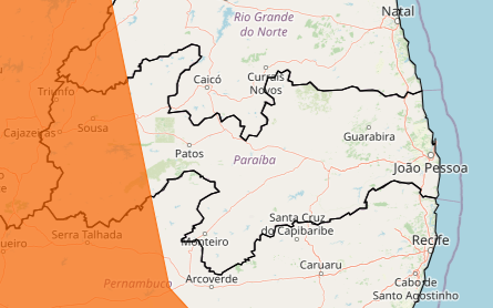 Cidades do Alto Sertão estão sob alerta por acumulado de chuva nesta terça (10)